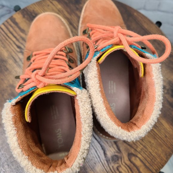 TOMS Mesa Women Lace Up Waterproof Ankle Boots – Ladies 6.5 - Picture 5 of 8